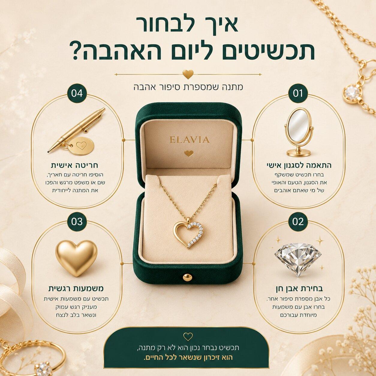 תכשיטים ליום האהבה - המתנה הקטנה עם המשמעות הכי גדולה